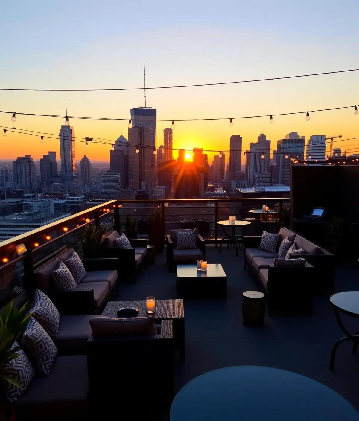 Rooftop-Bar Eventlocation Zürich mit Stadtblick